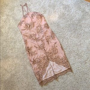 Rose Gold Dress with gorgeous detail